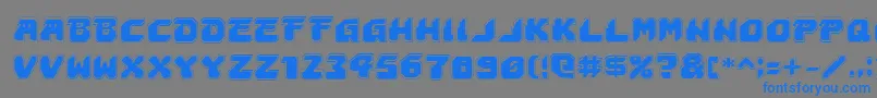 Astropolisa Font – Blue Fonts on Gray Background