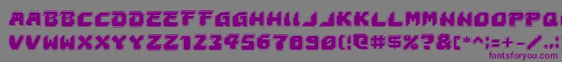 Astropolisa Font – Purple Fonts on Gray Background