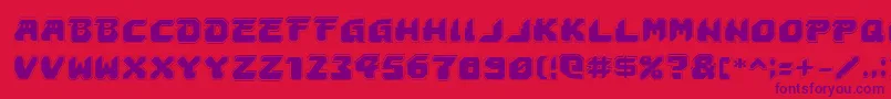 Astropolisa Font – Purple Fonts on Red Background