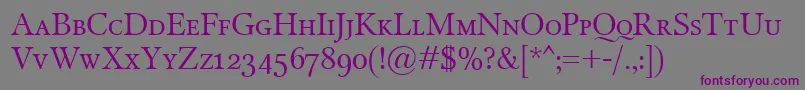 MiramarSmallcaps Font – Purple Fonts on Gray Background
