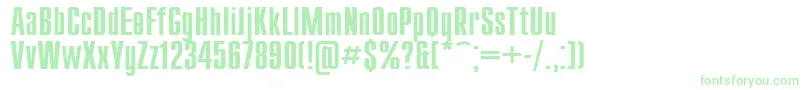 Шрифт Compact115 – зелёные шрифты