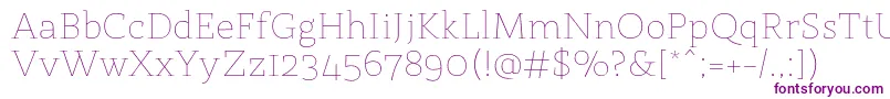 StmarieThin Font – Purple Fonts on White Background