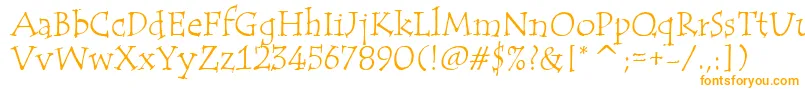 TempusItcTt-Schriftart – Orangefarbene Schriften