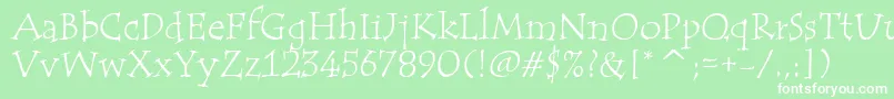 TempusItcTt Font – White Fonts on Green Background