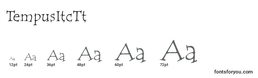 TempusItcTt Font Sizes