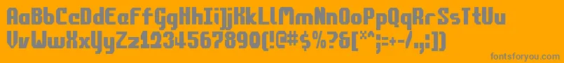 Commonv2c Font – Gray Fonts on Orange Background