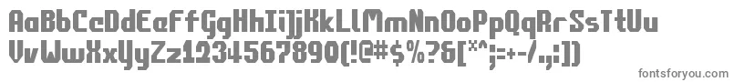 Commonv2c-fontti – harmaat kirjasimet valkoisella taustalla