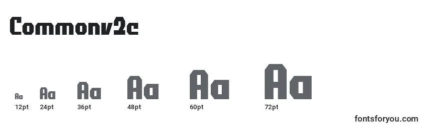Commonv2c Font Sizes