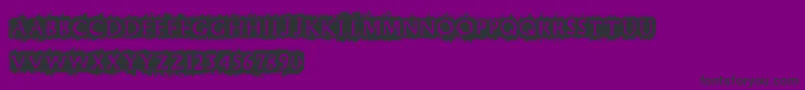 フォントCfpunkforever – 紫の背景に黒い文字