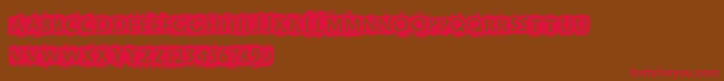 Cfpunkforever Font – Red Fonts on Brown Background