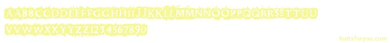 Cfpunkforever Font – Yellow Fonts on White Background