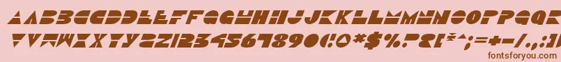 DiscoDuckItalic Font – Brown Fonts on Pink Background