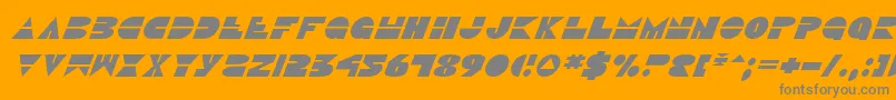 DiscoDuckItalic Font – Gray Fonts on Orange Background