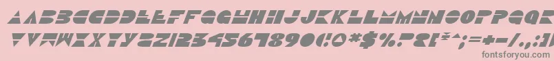 DiscoDuckItalic Font – Gray Fonts on Pink Background