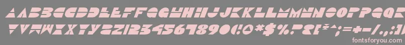 DiscoDuckItalic Font – Pink Fonts on Gray Background