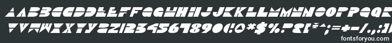 フォントDiscoDuckItalic – 白い文字