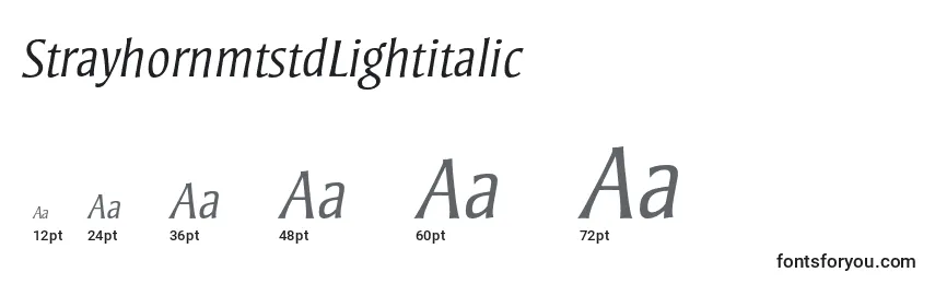 StrayhornmtstdLightitalic Font Sizes