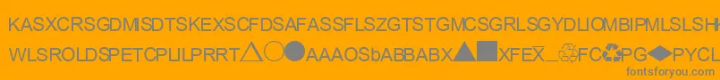EsriCommodities Font – Gray Fonts on Orange Background