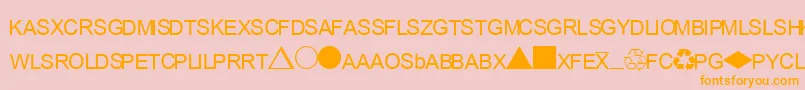 EsriCommodities Font – Orange Fonts on Pink Background