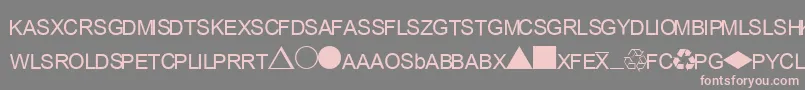 EsriCommodities Font – Pink Fonts on Gray Background