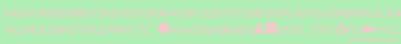 EsriCommodities Font – Pink Fonts on Green Background
