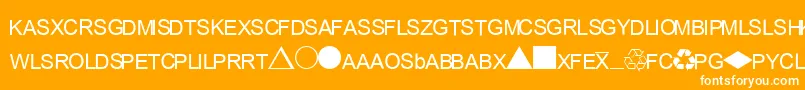 EsriCommodities Font – White Fonts on Orange Background