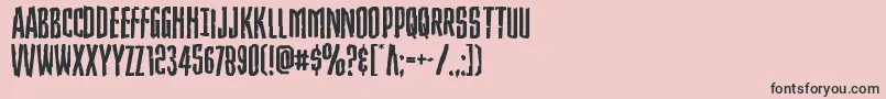 Strangerdangerexpand Font – Black Fonts on Pink Background