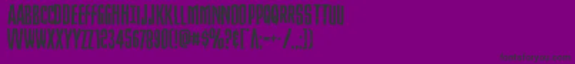 Strangerdangerexpand Font – Black Fonts on Purple Background