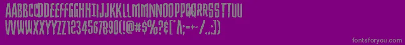 Strangerdangerexpand Font – Gray Fonts on Purple Background
