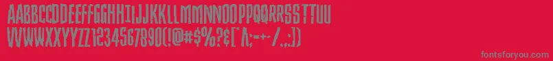 Strangerdangerexpand Font – Gray Fonts on Red Background