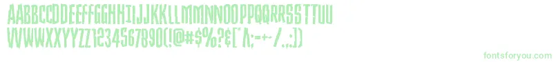 Strangerdangerexpand Font – Green Fonts on White Background