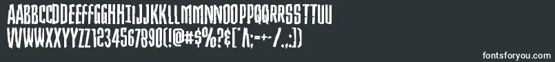 フォントStrangerdangerexpand – 白い文字