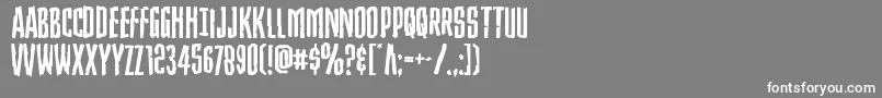 Strangerdangerexpand Font – White Fonts on Gray Background