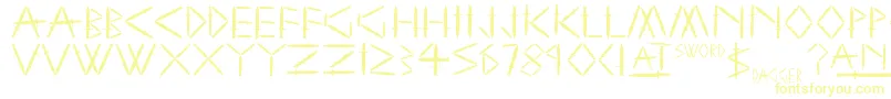 SwordAndDagger Font – Yellow Fonts