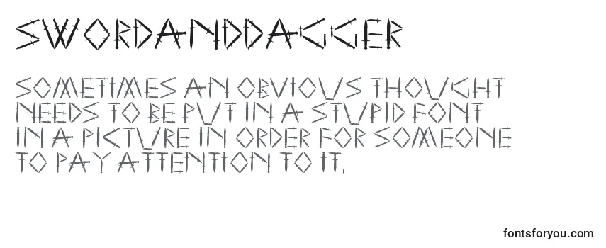 SwordAndDagger Font