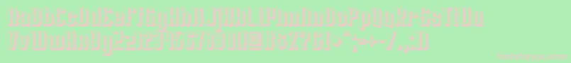 Soupertrouper3D Font – Pink Fonts on Green Background