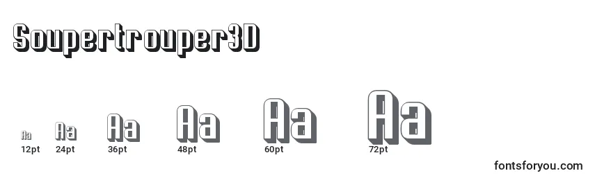 Soupertrouper3D Font Sizes