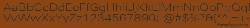 fuente UniversNextProLightExtended – Fuentes Negras Sobre Fondo Marrón
