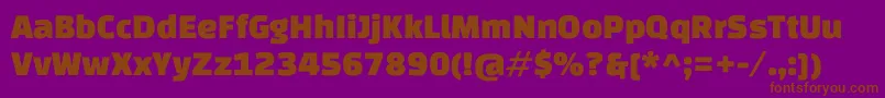 ChangaoneRegular Font – Brown Fonts on Purple Background