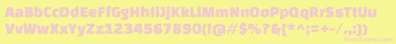 ChangaoneRegular Font – Pink Fonts on Yellow Background