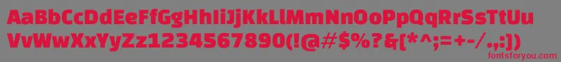 ChangaoneRegular Font – Red Fonts on Gray Background