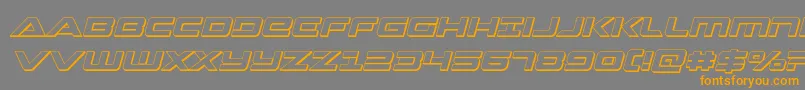 fuente Strikelord3Dital – Fuentes Naranjas Sobre Fondo Gris