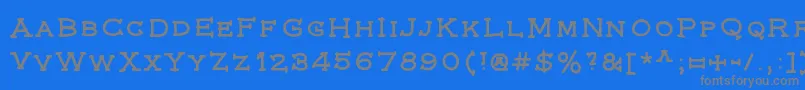 Federal Font – Gray Fonts on Blue Background