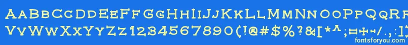 Federal Font – Yellow Fonts on Blue Background