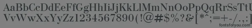 OlgaPlain Font – Black Fonts on Gray Background