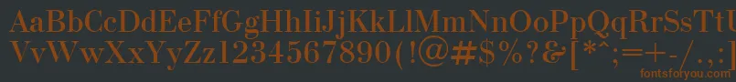 OlgaPlain Font – Brown Fonts on Black Background