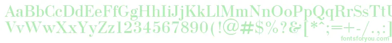 OlgaPlain Font – Green Fonts on White Background