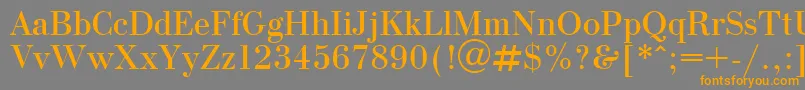 OlgaPlain Font – Orange Fonts on Gray Background