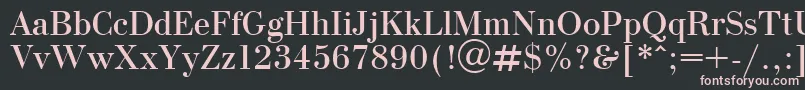 OlgaPlain Font – Pink Fonts on Black Background