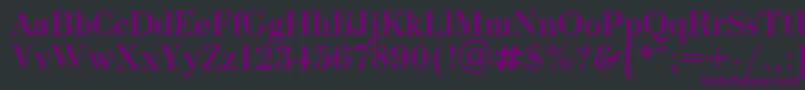 OlgaPlain Font – Purple Fonts on Black Background
